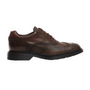 Bruine Leren Brogue Schoenen - Maat 39 Hogan , Brown , Heren