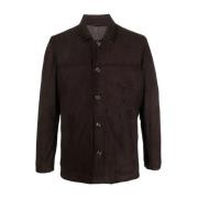 Casual overhemd Barba , Brown , Heren