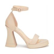 Hoge Hak Sandalen AGL , Beige , Dames