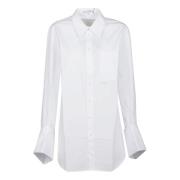 Witte Oversized Manchet Shirt JW Anderson , White , Dames