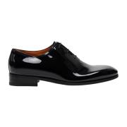 Klassieke lakleren veterschoenen Santoni , Black , Heren