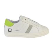 Wit/Groene Sneakers D.a.t.e. , White , Heren