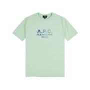 T-shirt A.p.c. , Green , Heren