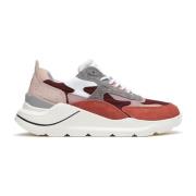 Multikleur Sneakers met Roze, Grijs en Zalm Details D.a.t.e. , Multico...