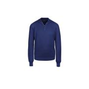 Knitwear Moorer , Blue , Heren