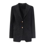 Tweed Damesblazer - Elegante Toevoeging aan je Garderobe Tagliatore , ...