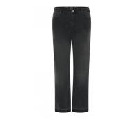 Klassieke Straight Jeans C.Ro , Black , Dames
