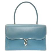 Tweedehands Hermès tas in blauw leer Hermès Vintage , Blue , Dames
