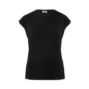 Schitterend Logo T-Shirt voor Vrouwen Herno , Black , Dames