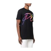 T-shirt ronde nek ss handtekening Philipp Plein , Black , Heren