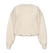 Sweatshirt met logo The Attico , Beige , Dames