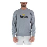 Sweatshirt Aries , Gray , Heren