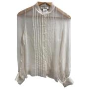 Pre-owned Silk tops Chloé Pre-owned , Beige , Dames