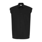 Zwart Poplin oversize shirt Vetements , Black , Heren