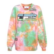 Tie-Dye Cotton Sweatshirt Chiara Ferragni Collection , Green , Dames