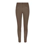 Slim-Fit Elegante en Comfortabele Broek 2-Biz , Brown , Dames