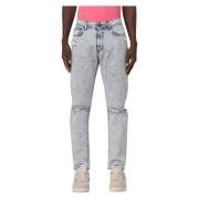 Slim-fit Jeans Msgm , White , Heren