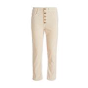 Klassieke Straight Broek Dondup , Beige , Dames