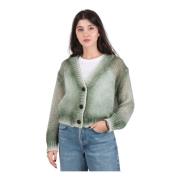 Cardigan Roberto Collina , Green , Dames