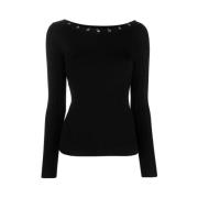 Gesloten Gebreide Trui M/L Liu Jo , Black , Dames