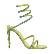 High Heel Sandals René Caovilla , Green , Dames