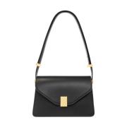 Leren Schoudertas Lanvin , Black , Dames