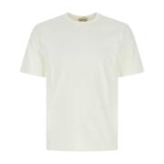 Wit katoenen t-shirt Ten C , White , Heren