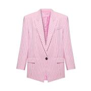 ‘Glen’ blazer met kristallen The Attico , Pink , Dames