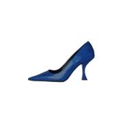 Blauwe Disco Pumps met Sculpturale Hak By FAR , Blue , Dames