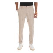 Trousers with lace tie Gran Sasso , Beige , Heren