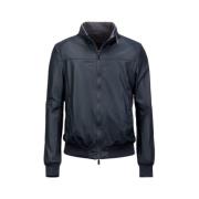 Leather Jackets Gimo's , Blue , Heren