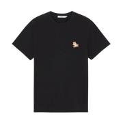 T-Shirts Maison Kitsuné , Black , Heren