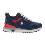 Heren Sneakers van imitatieleer en stof U.s. Polo Assn. , Blue , Heren