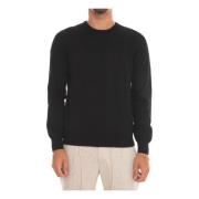 Round-neck pullover Gran Sasso , Black , Heren