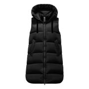 A-Lijn Gewatteerd Vest van Gerecycled Nylon BomBoogie , Black , Dames