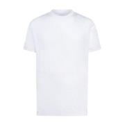 Klassiek Katoenen Ronde Hals Jersey T-Shirt Kiton , White , Heren