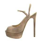 Verfijnde hoge hak sandalen Casadei , Beige , Dames