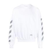 Sweatshirt Off White , White , Heren