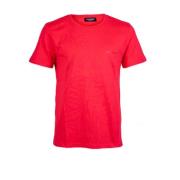 Rode T-shirts en Polos Dondup , Red , Heren
