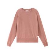 Klassieke Crewneck Sweater Woolrich , Pink , Dames