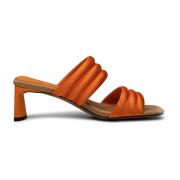 Textiele Hoge Hak Sandalen Sylvi Shoe the Bear , Orange , Dames
