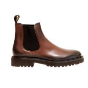 Bruine Beatles Leren Schoenen Doucal's , Brown , Heren