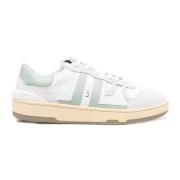 Witte Leren Clay Sneakers Lanvin , White , Dames