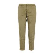 Cropped Trousers Fay , Green , Dames