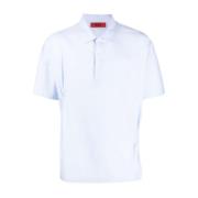 Lichtblauw Katoenen Poloshirt 424 , Blue , Heren