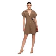 Casual Avontuur Overhemdjurk Kocca , Brown , Dames