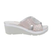 Flat Sandals Cinzia Soft , Gray , Dames
