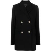 Single-Breasted Coats Giambattista Valli , Black , Dames