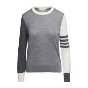 Trui met ronde hals Thom Browne , Gray , Dames