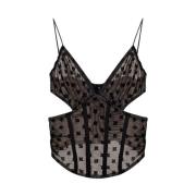 Top met monogram Misbhv , Black , Dames